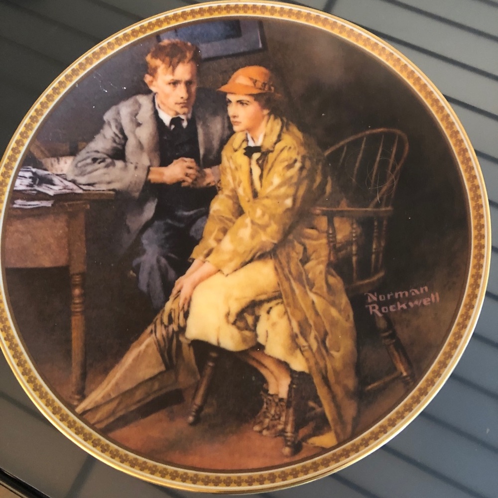 Norman Rockwell Collectable Plate